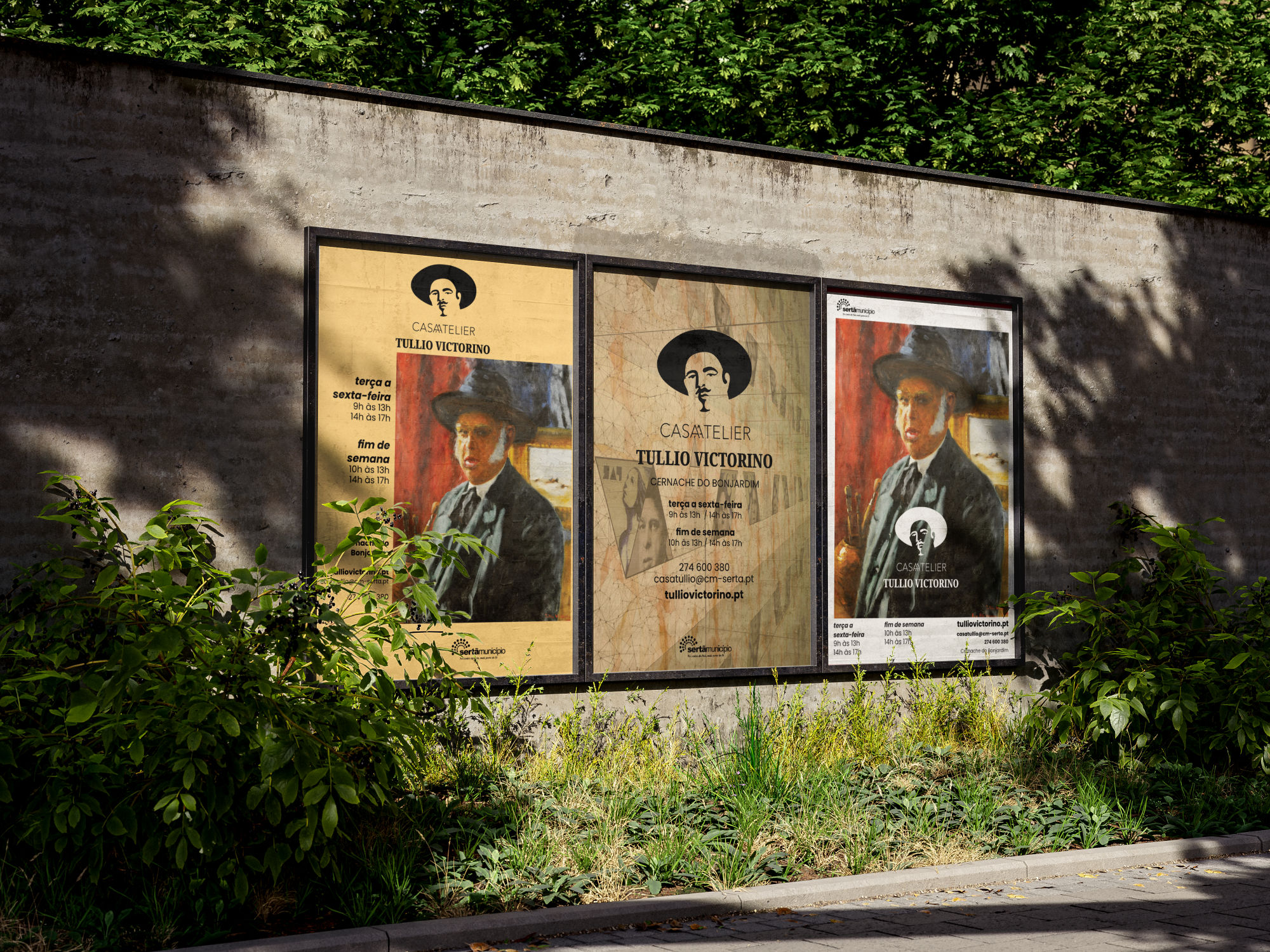 MUPIS mockup showcasing the printed design created as part of the museum's new communication strategy.