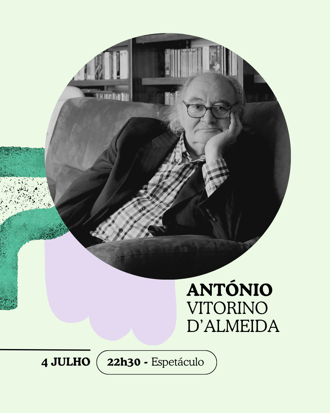 Detail of a festival guest, framed by the vibrant editorial design of our communication.